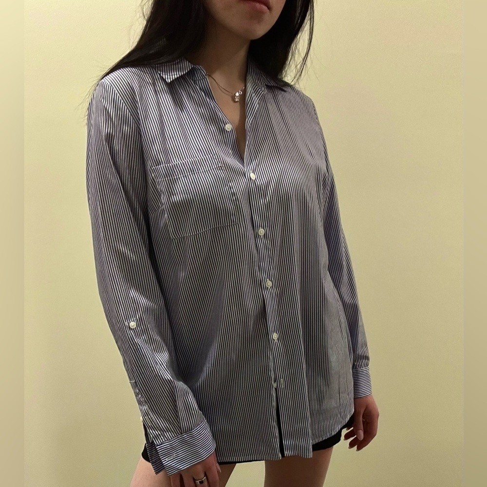 Apt 9 Striped Button-Up Blouse
